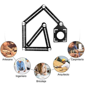 Regla de Aleación de Aluminio Plegable y Multifuncional