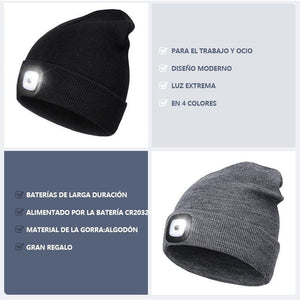 Gorro de Antorcha de Sombrero de Punto Cálido de Invierno Unisexo