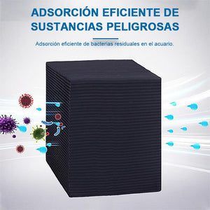 Cubo de purificación de agua para acuarios ecológicos