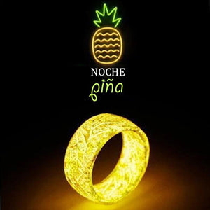 Anillo de Brillo Luminoso con Decoración Unisexo