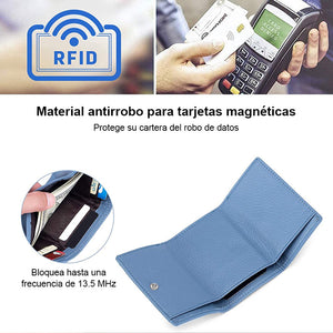 Minicartera RFID de señora