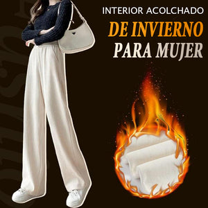 Pantalones de invierno gruesos para mujer