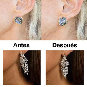 Pendientes para pendientes Dos pares (4 piezas en total)