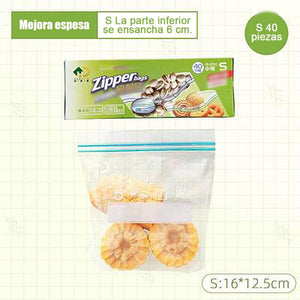 Bolsas herméticas reutilizables con cremallera para refrigerador