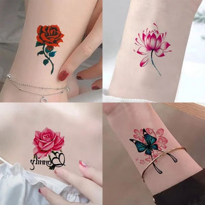 Pegatinas de tatuaje 3D de moda