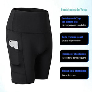 Pantalones Deportivos de Yoga de Cintura Alta para Mujer