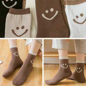 Calcetines de algodón con lindas sonrisas (3 pares)