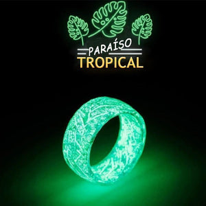 Anillo de Brillo Luminoso con Decoración Unisexo