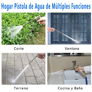 Juego de Pistola de Agua de Presión Alta para Lavado de Autos (con una botella de espuma)