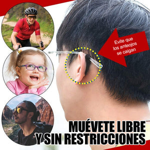 Empuñaduras antideslizantes para gafas (3 pares)