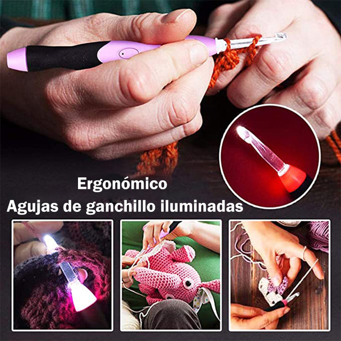 Conjunto de ganchillo LED