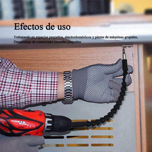 Prolongador de broca flexible con soporte para broca de tornillo