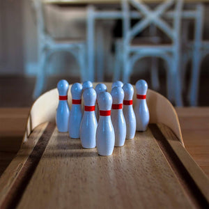 Juego de Mini Bolos de Madera