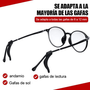 Empuñaduras antideslizantes para gafas (3 pares)