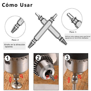 Juego de destornilladores, Removedor de Tornillo (5 Piezas)