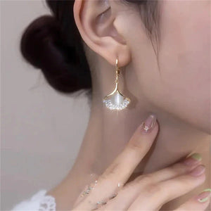 Pendientes hoja de ginkgo