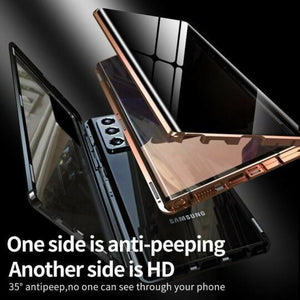 [2021 Nuevo Samsung] - Estuche para Teléfono de Vidrio Templado Anti-Peep con Protección Lateral
