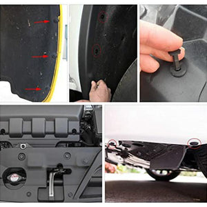 Clips de Sujeción de Guardabarros de Plástico Universales para Automóviles