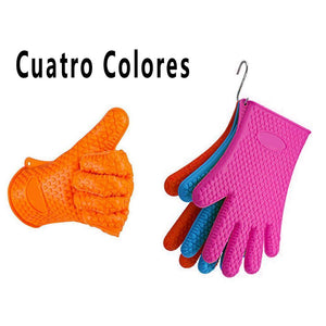 Guantes de Silicona Antideslizantes y Resistentes al Calor