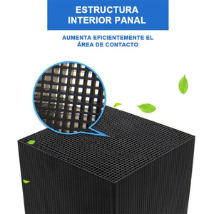 Cubo de purificación de agua para acuarios ecológicos