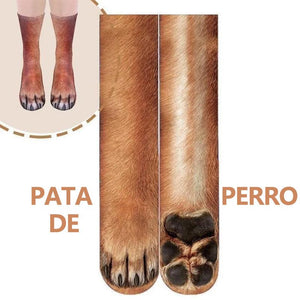 Calcetines Flurry 3D Patas de Animal-UN TAMAÑO PARA TODOS