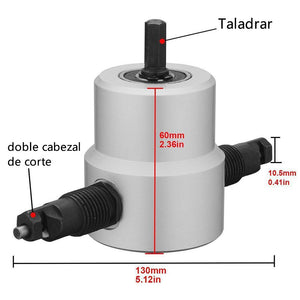 Cortador Doble de Hoja de Metal del 360 Grados