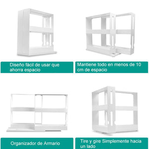 Estante Giratorio de Almacenamiento Multifuncional