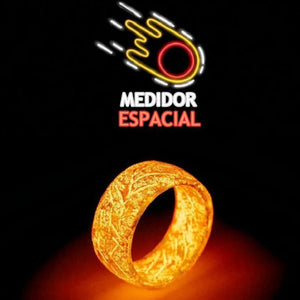 Anillo de Brillo Luminoso con Decoración Unisexo