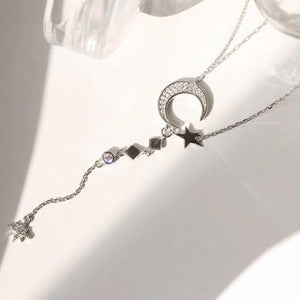 Collar de Estrella de Luna Brillante