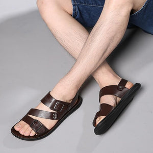 Hombre nuevas sandalias descalzas cómodas casuales