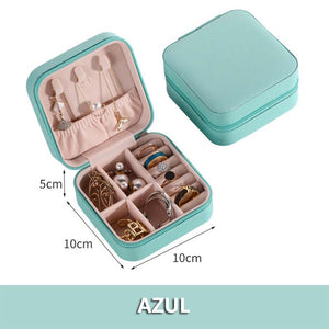 Caja de almacenamiento de joyería multicapa portátil