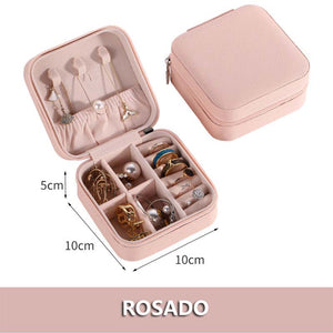 Caja de almacenamiento de joyería multicapa portátil