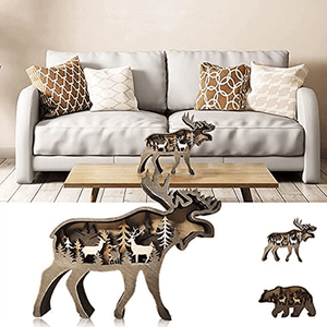 Decoración creativa de animales del bosque