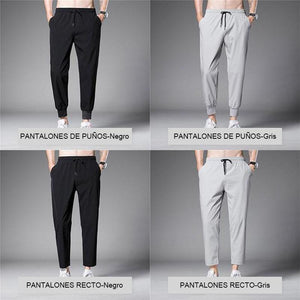 Pantalones casuales de seda para hombre