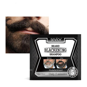 Champú oscurecedor natural para barba