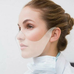 Protector facial transparente que no se empaña (color aleatorio)
