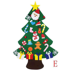 Árbol de Navidad de fieltro DIY (el mejor regalo para niños)