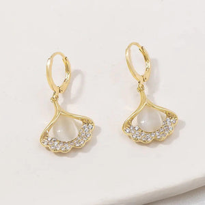 Pendientes hoja de ginkgo