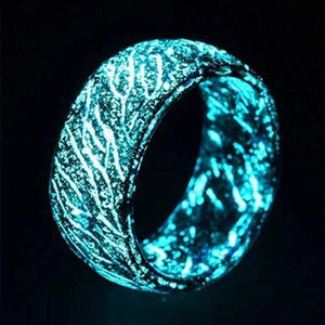 Anillo de Brillo Luminoso con Decoración Unisexo