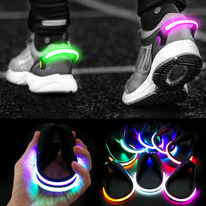 Luz de clip de zapato que emite luz LED (1 par)