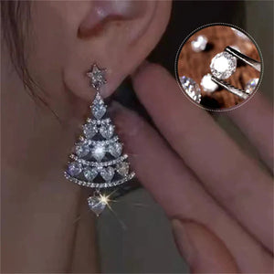 Aretes de árbol de Navidad