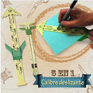 Calibre Deslizante 5 en 1