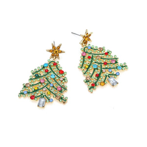 Aretes de árbol de Navidad